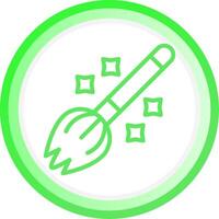 Magic Broom Creative Icon Design vector