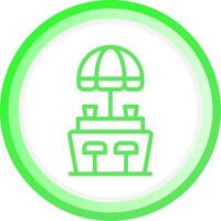 Beach Bar Creative Icon Design vector