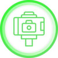 Selfie Stick Creative Icon Design vector