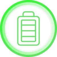 Full Battery Creative Icon Design vector