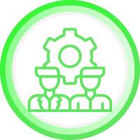 Line Green Circle Gradient Design vector