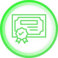 Certification Creative Icon Design vector