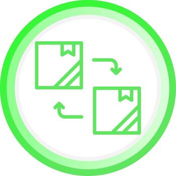 diseño de icono creativo de reemplazo vector