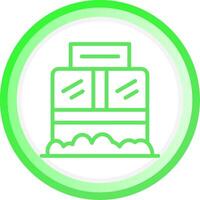 Ticket Box Creative Icon Design vector