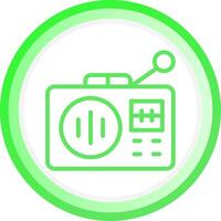 Line Green Circle Gradient Design vector