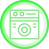 Washing Machine Creative Icon Design vector