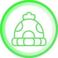 diseño de icono creativo de gorro vector