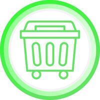 Trash Bin Creative Icon Design vector