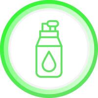 Water Bottle Creative Icon Design vector