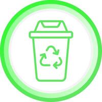 Recycling Bin Creative Icon Design vector