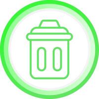 Trash Bin Creative Icon Design vector