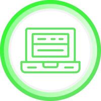 Line Green Circle Gradient Design vector