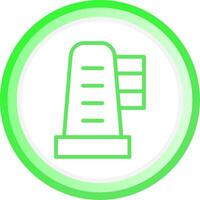 Line Green Circle Gradient Design vector