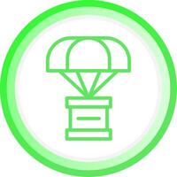 Line Green Circle Gradient Design vector