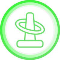Line Green Circle Gradient Design vector