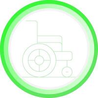 Wheelchair Creative Icon Design vector