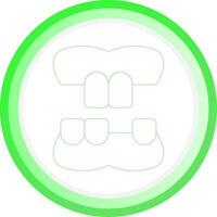 Denture Creative Icon Design vector