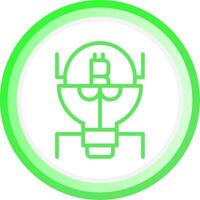 Cryptocurrency Creative Icon Design vector