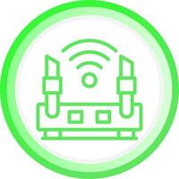 Wifi Router Creative Icon Design vector