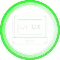 ui ux creativo icono diseño vector