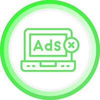 en línea publicidad creativo icono diseño vector
