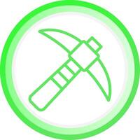 Pickaxe Creative Icon Design vector
