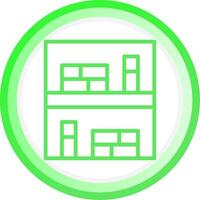 Bookcase Creative Icon Design vector