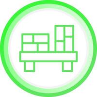 Bookshelf Creative Icon Design vector