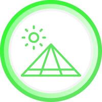 Pyramid Creative Icon Design vector