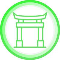 Torii Gate Creative Icon Design vector