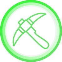 Pickaxe Creative Icon Design vector