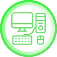 Computer Creative Icon Design vector