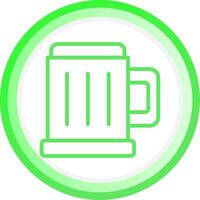 Pint Of Beer Creative Icon Design vector
