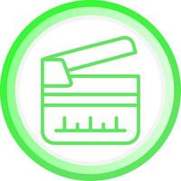 Clapperboard Creative Icon Design vector