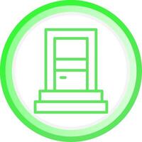 Line Green Circle Gradient Design vector