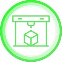 3D Printing Creative Icon Design vector