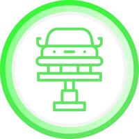 Car Lifter Creative Icon Design vector