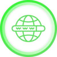 Line Green Circle Gradient Design vector