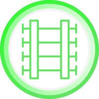 Train Tracks Creative Icon Design vector