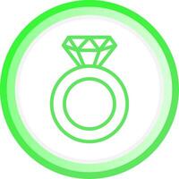 diseño de icono creativo de anillo vector