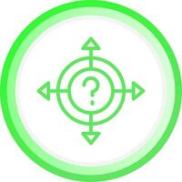 Line Green Circle Gradient Design vector