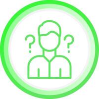 Uncertainty Creative Icon Design vector