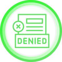 Denied Creative Icon Design vector