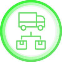 Line Green Circle Gradient Design vector