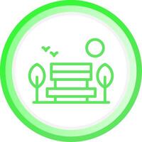 Park Landscape Creative Icon Design vector