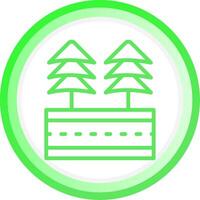 Line Green Circle Gradient Design vector
