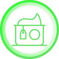 Line Green Circle Gradient Design vector
