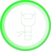 Line Green Circle Gradient Design vector