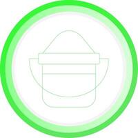 Line Green Circle Gradient Design vector