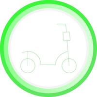 Line Green Circle Gradient Design vector